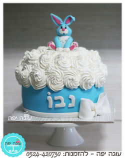 עוגת קאפקייק ענק עם ארנבון.jpg