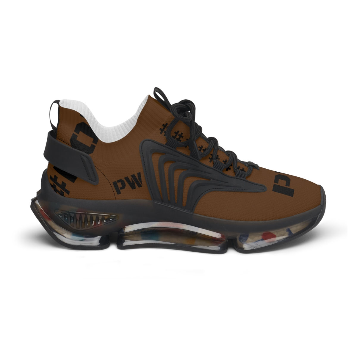 Women's Mesh Sneakers - Brown/Black