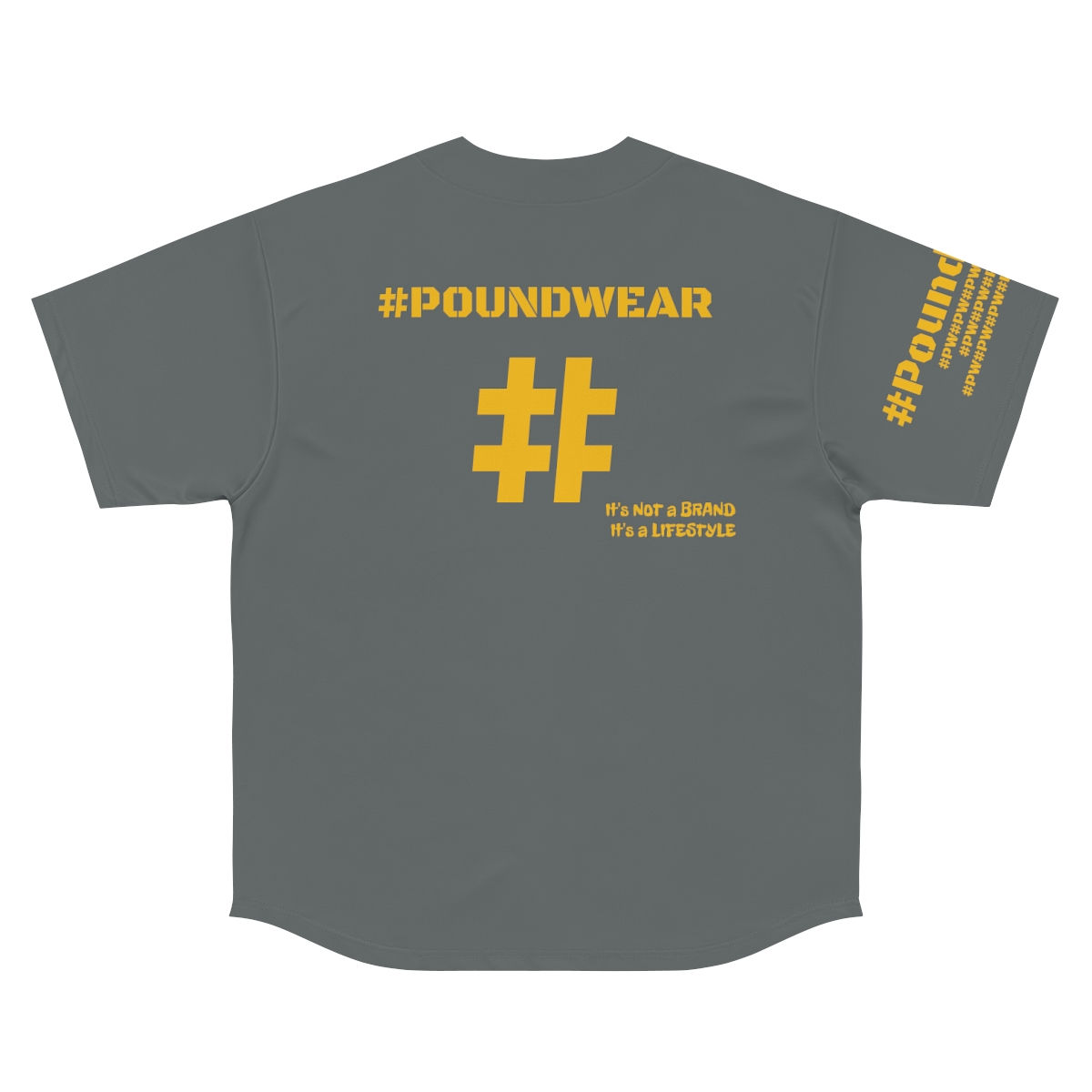 Baseball Jersey - Gray/Yellow
