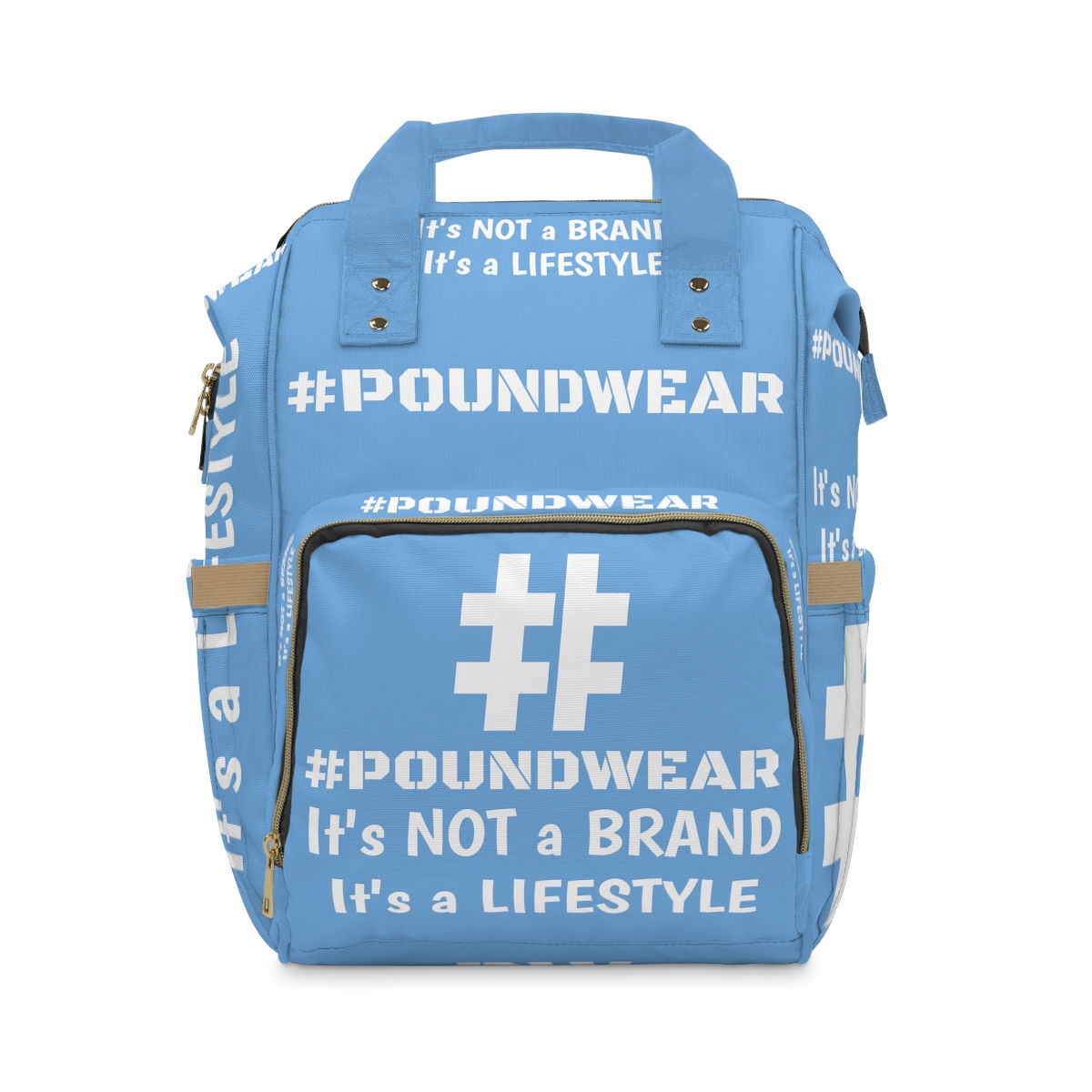 Multifunctional Backpack - Light Blue/White