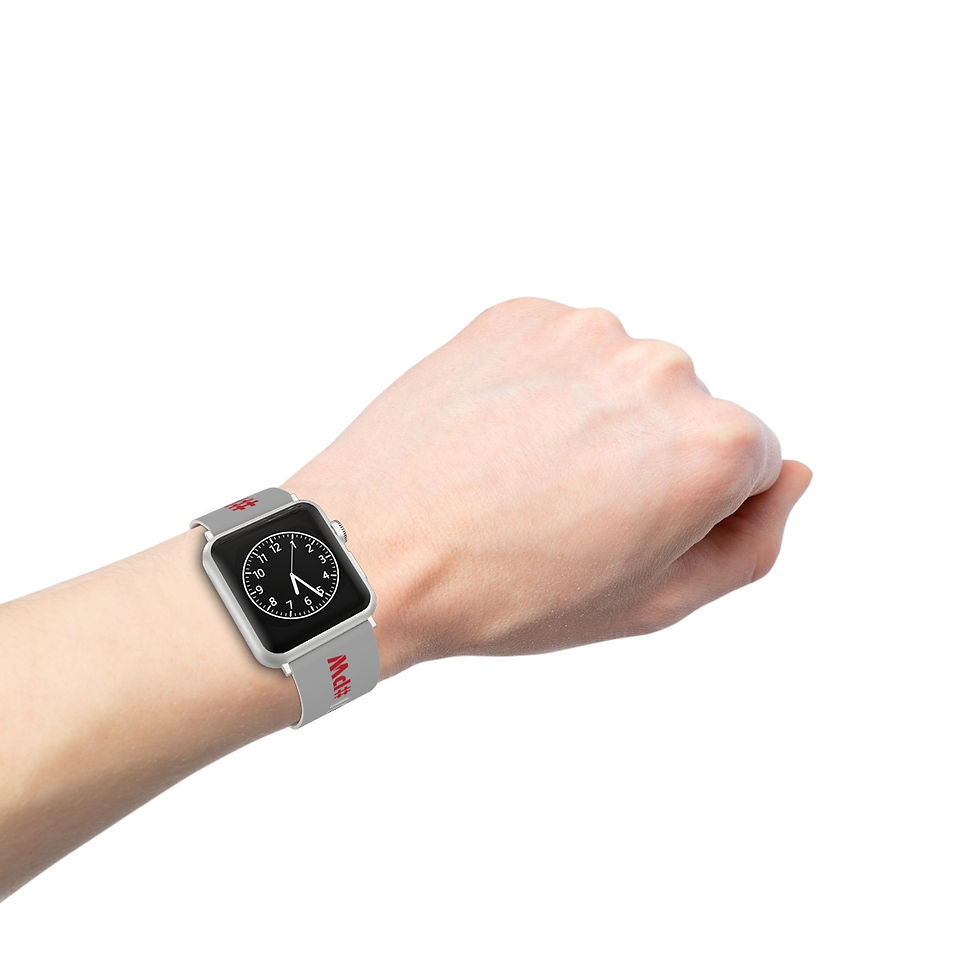 Thumbnail: Watch Band for Apple Watch - Light Gray/Red