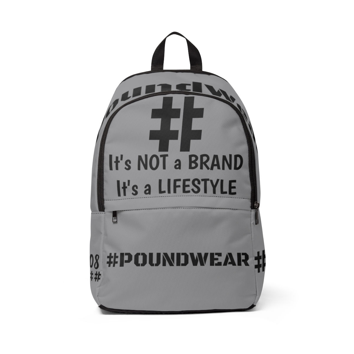 Unisex Fabric Backpack - Grey