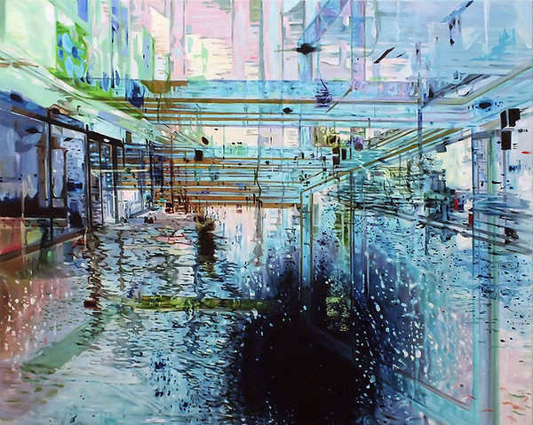 72x93cm, Black drop, Oil on Canvas, 2020