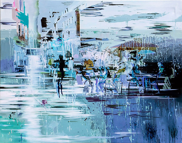 17..A sun shower day, 73x91cm, Oil on Canvas, 2020, .jpg