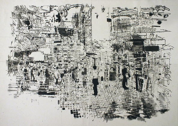 21.. Causeway Bay Str.41x57cm, mixed media on paper,2020.jpg