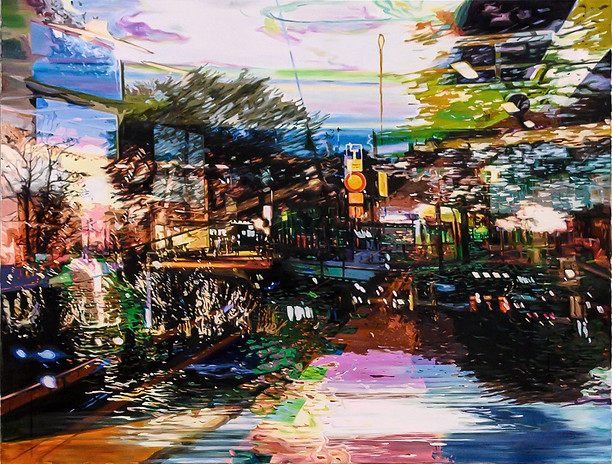 Passing window 112x145cm, Oil on Canvas, 2022