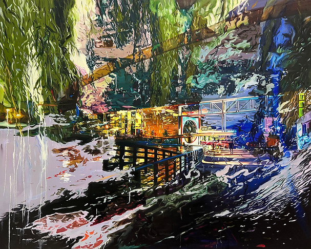 Through MELH, 130x160cm, Oil on Canvas, 2022.jpg