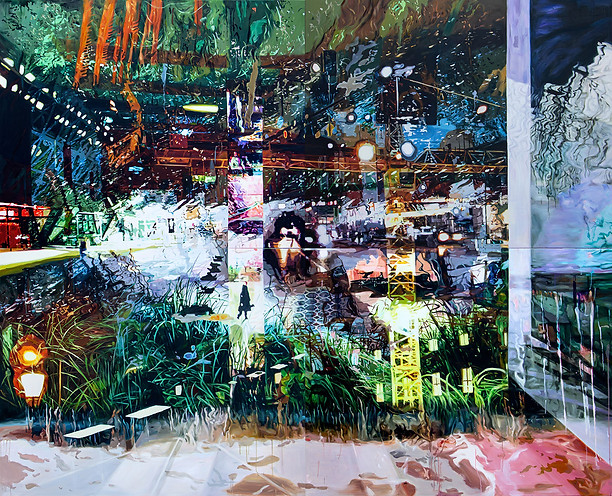 Flowing City, 260x320cm, Oil on Canvas, 2021.jpg