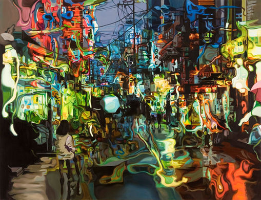 16.The street, 145x112cm, oil on canvas, 2010....jpg