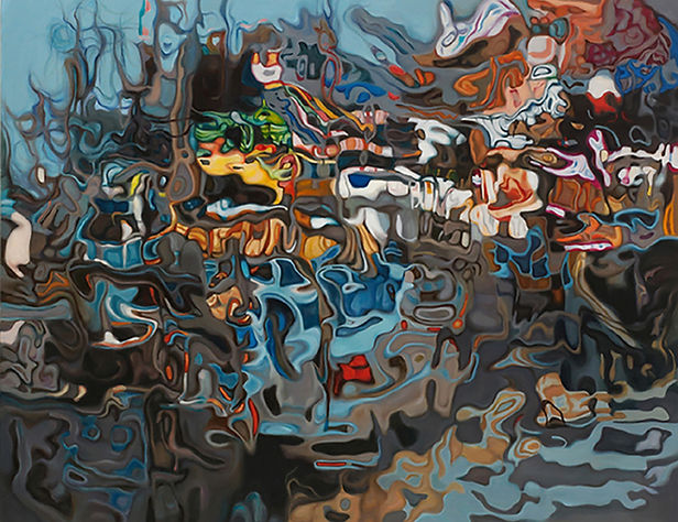 A dim drift,, 91x117cm, Oil on canvas, 2008 .jpg