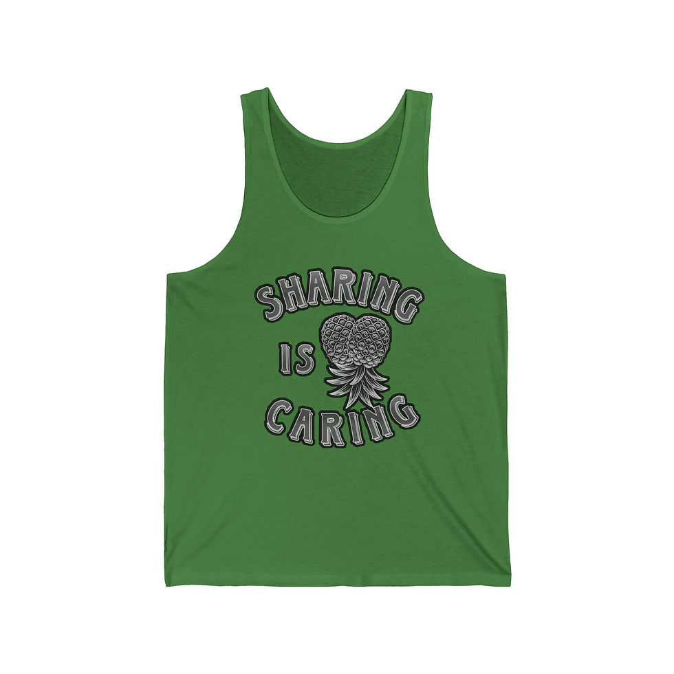 Thumbnail: Sharing is Caring Unisex Jersey Tank - Fun Summer Top