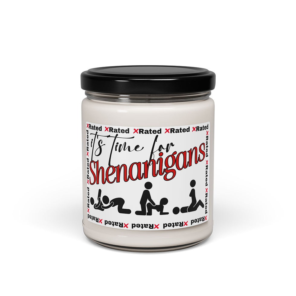 Shenanigans- Scented Soy Candle, 9oz-White-Perfect Gift, Valentines, Anniversary