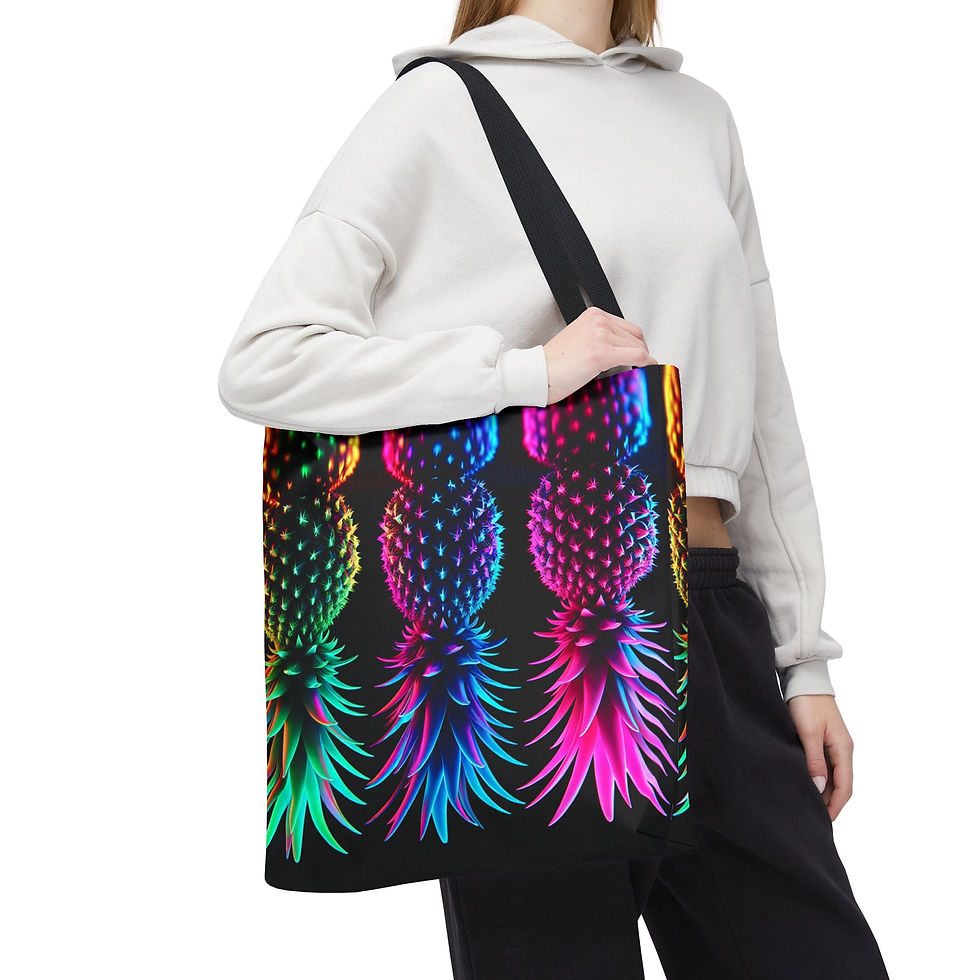 Thumbnail: Black & Neon Pineapple bag - Fun & sexy summer 