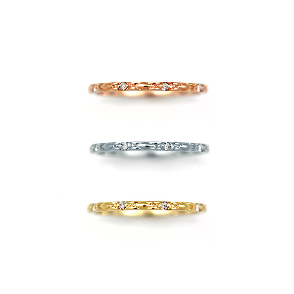 Thumbnail: DIAMOND WAFFLE RING