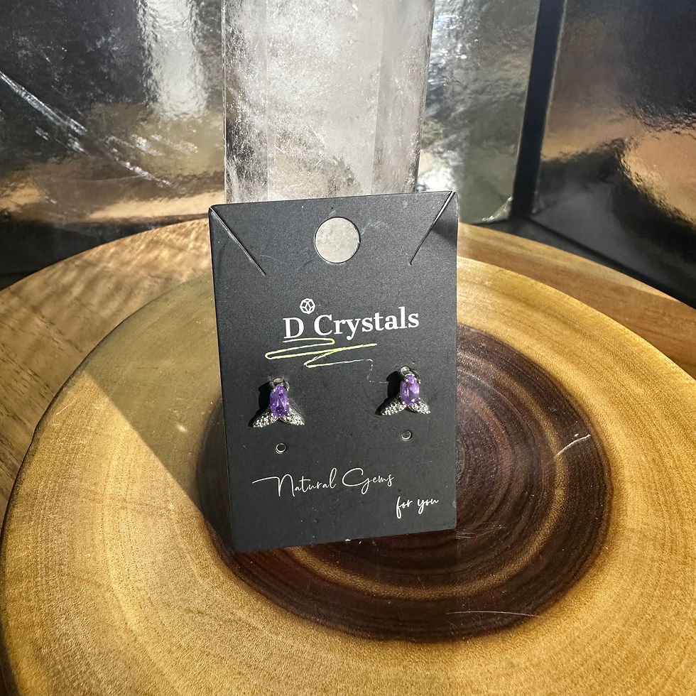 Thumbnail: [S925] Natural Crystal Earrings