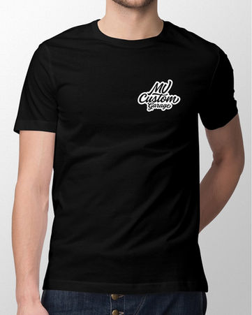 MV Custom Garage T-shirt bedrukking