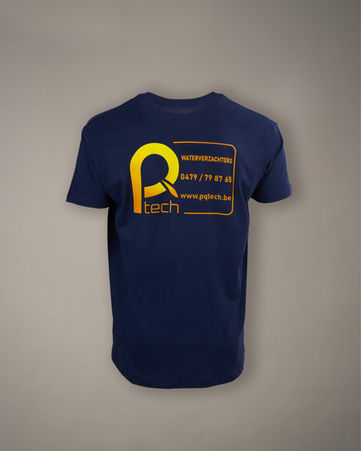 P Tech T-shirt bedrukking achterzijde