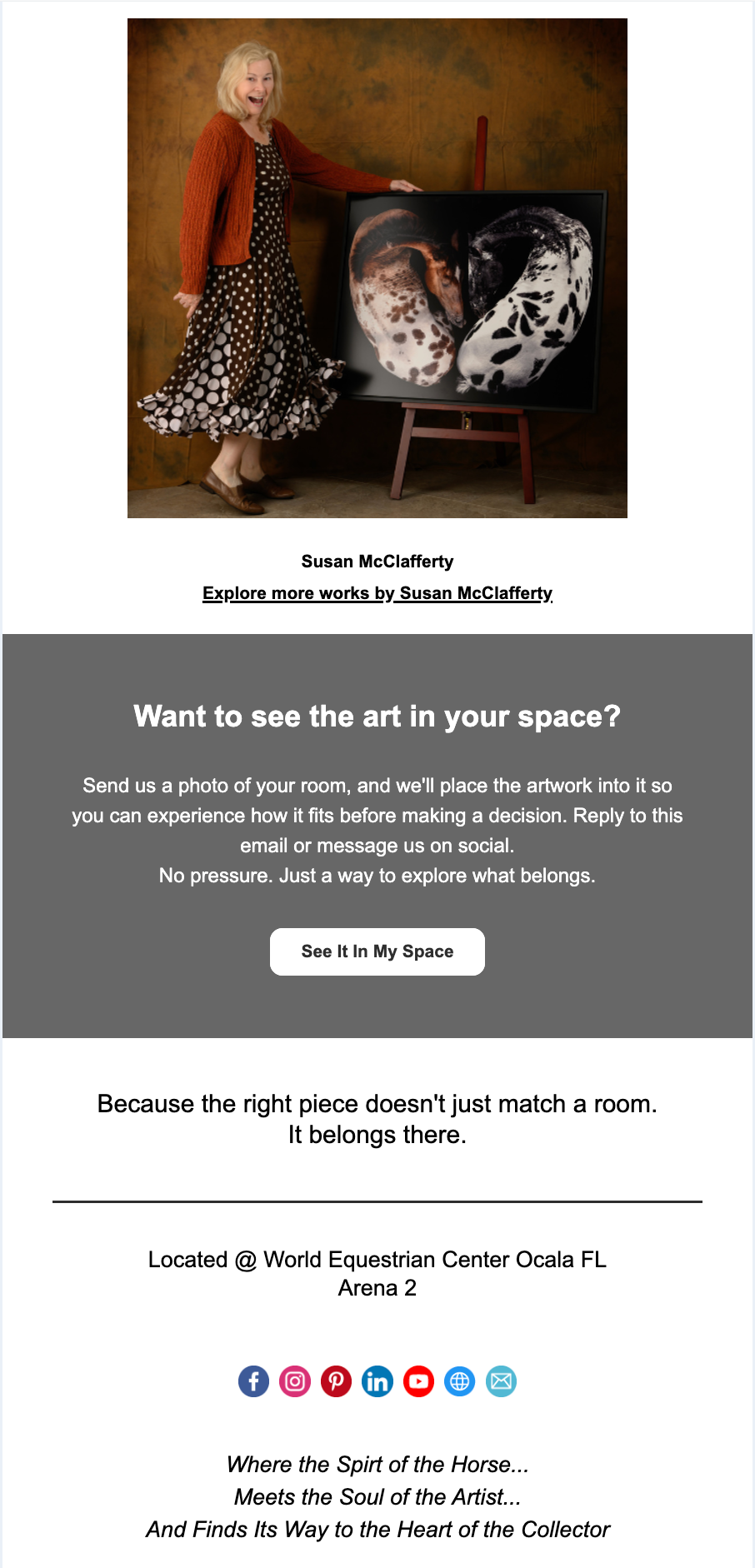 Email Campaign for Artist and Artwork Promo 3