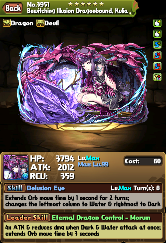 Bewitching Illusion Dragonbound, Kulia
