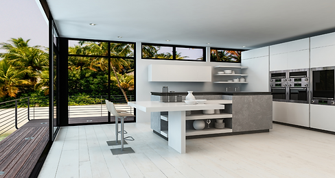 Modern fitted kitchen in an Andalucian property