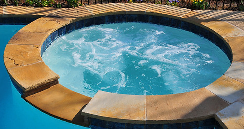 Hot tub in the garden of a villa Andalucia