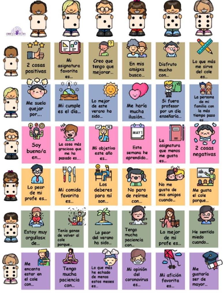 Calendario de actividades por día