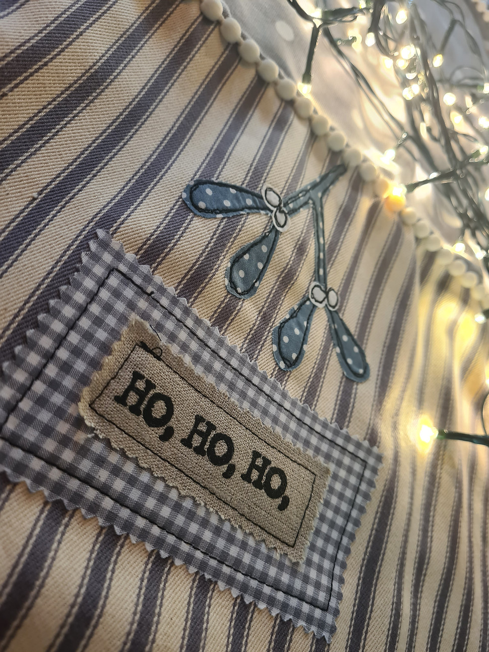 Thumbnail: Personalised Christmas Sack- Nordic Grey