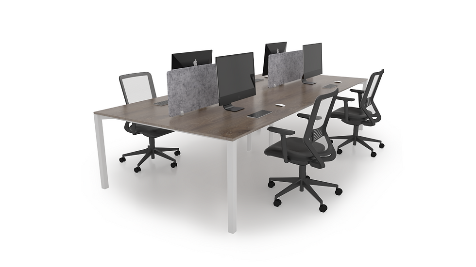 Thumbnail: CUBE (WHITE LEGS) 4 Person Workstation