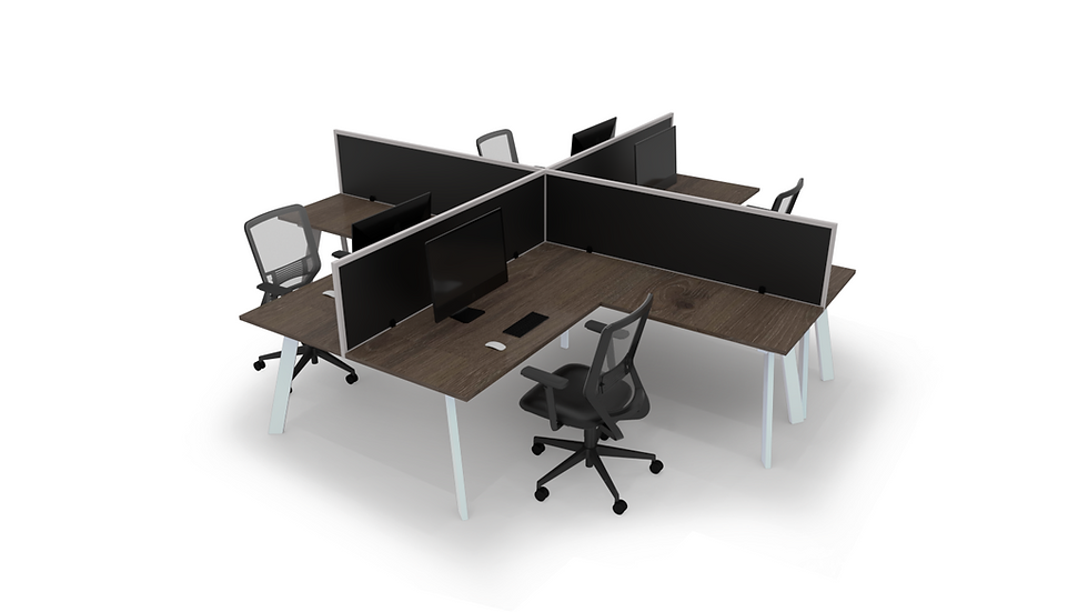 Thumbnail: ALPHA (WHITE) 4 Person Corner Cluster