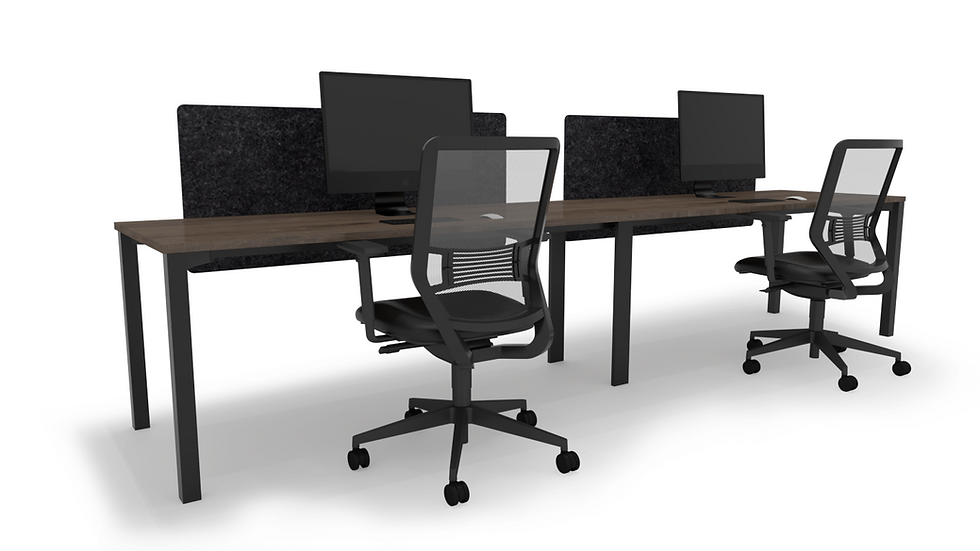 Thumbnail: CUBE (BLACK Single Sided) 2 Person Workstation