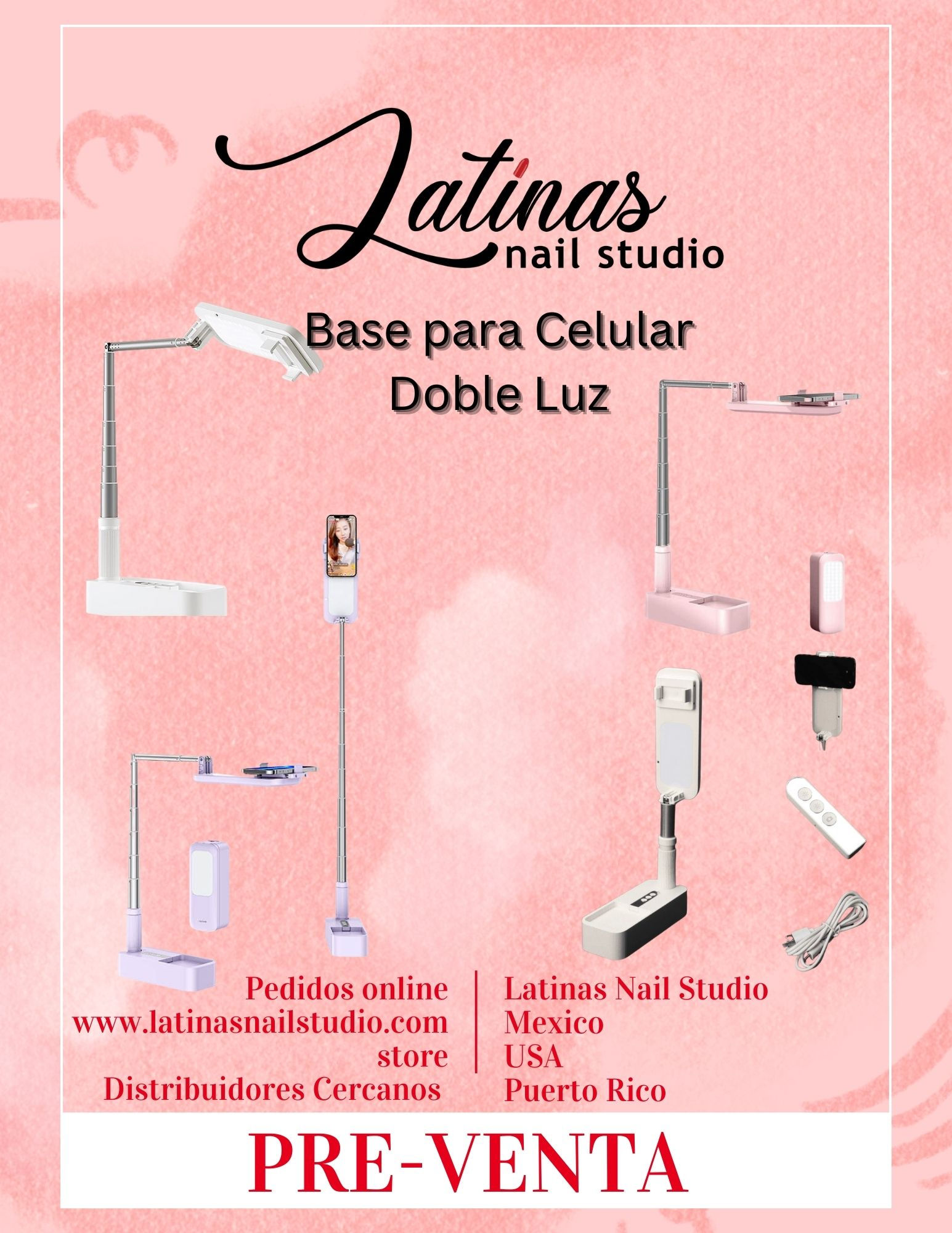 Latinas Nail Studio Cellphone Base Purple 