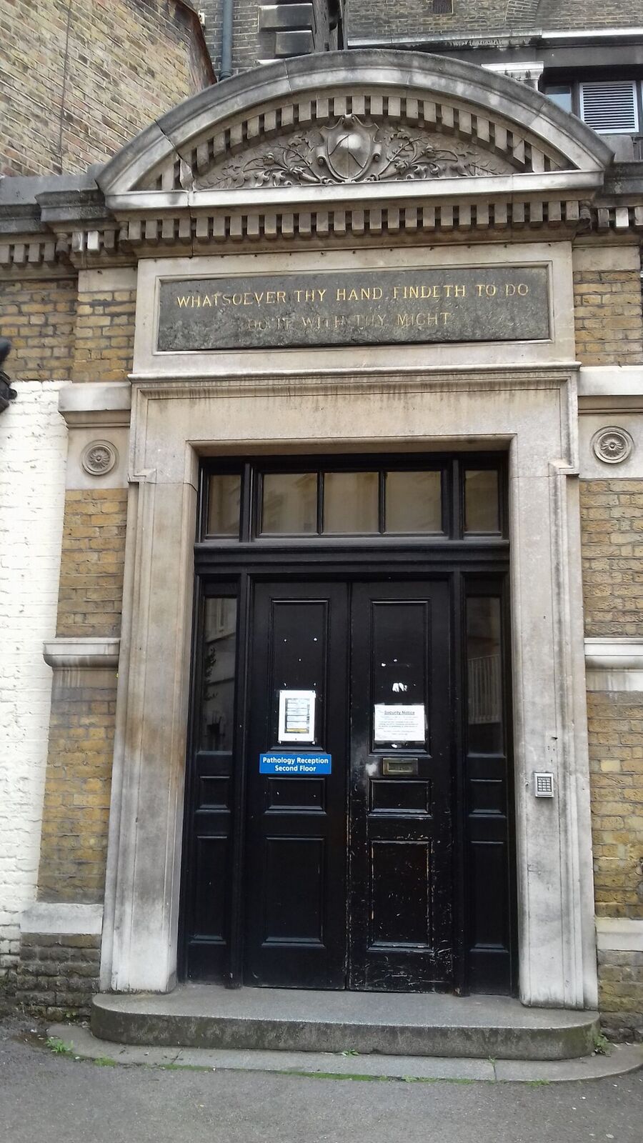 BART'S ENTRANCE TO PATH LAB