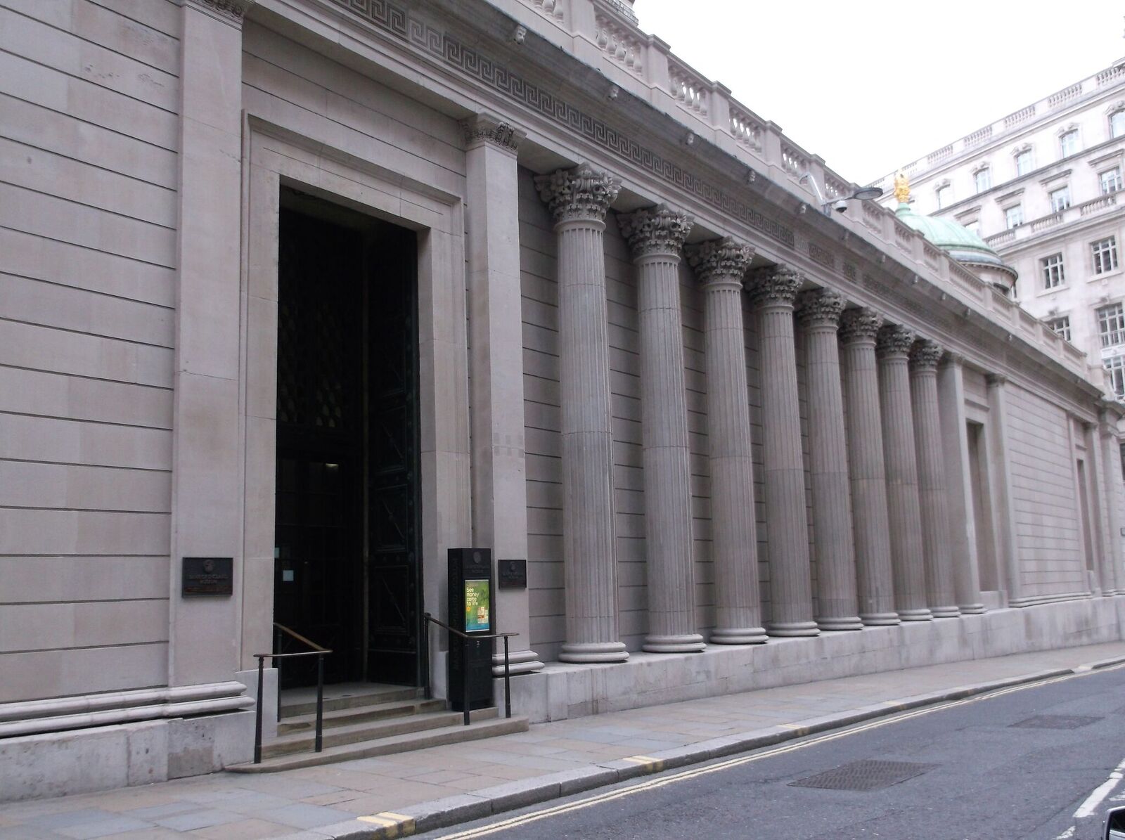 BANK OF ENGLAND DOOR PLUS COLUMNS AND CURTAIN WALL