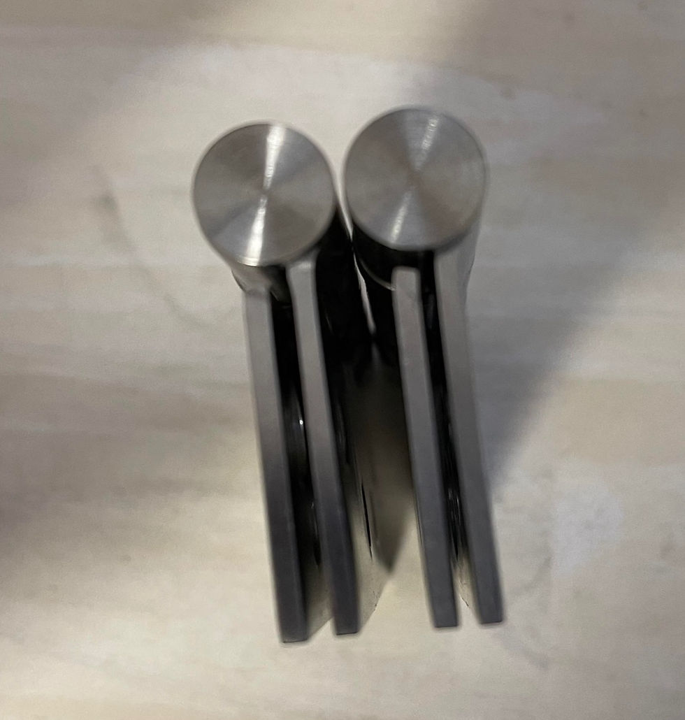 Thumbnail: Pair of 75 x 100 x 2.5  SS Butt Hinges