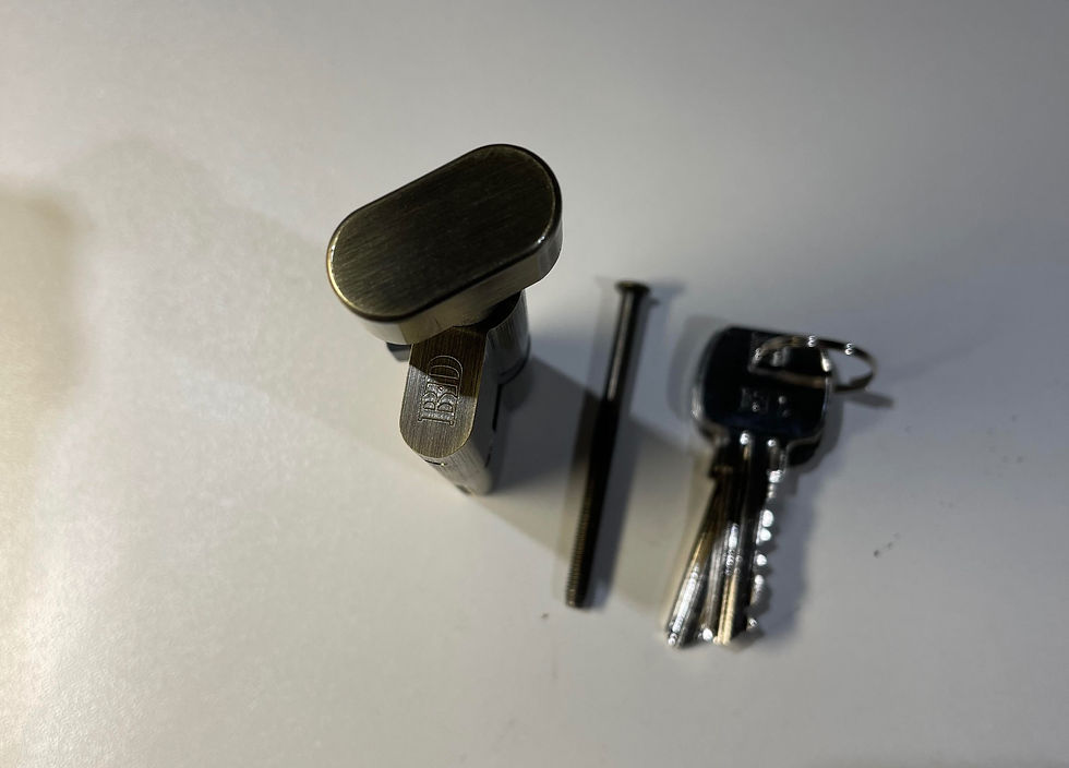 Thumbnail: Antique Brass 75 mm Euro Cylinder