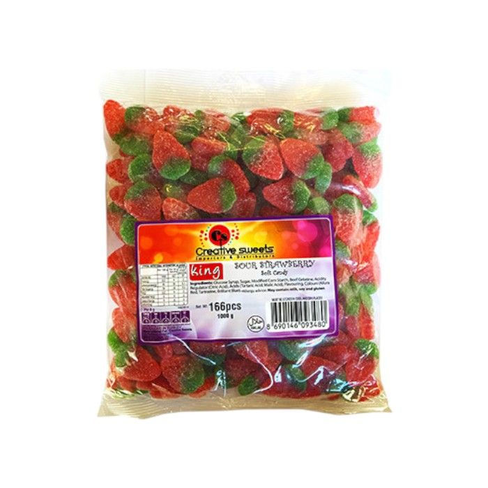 KING JELLY 1KG SOUR STRAWBERRY (1X1KG)
