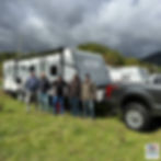 Operation Helo providing a camper to a needy family in Western North Carolina.