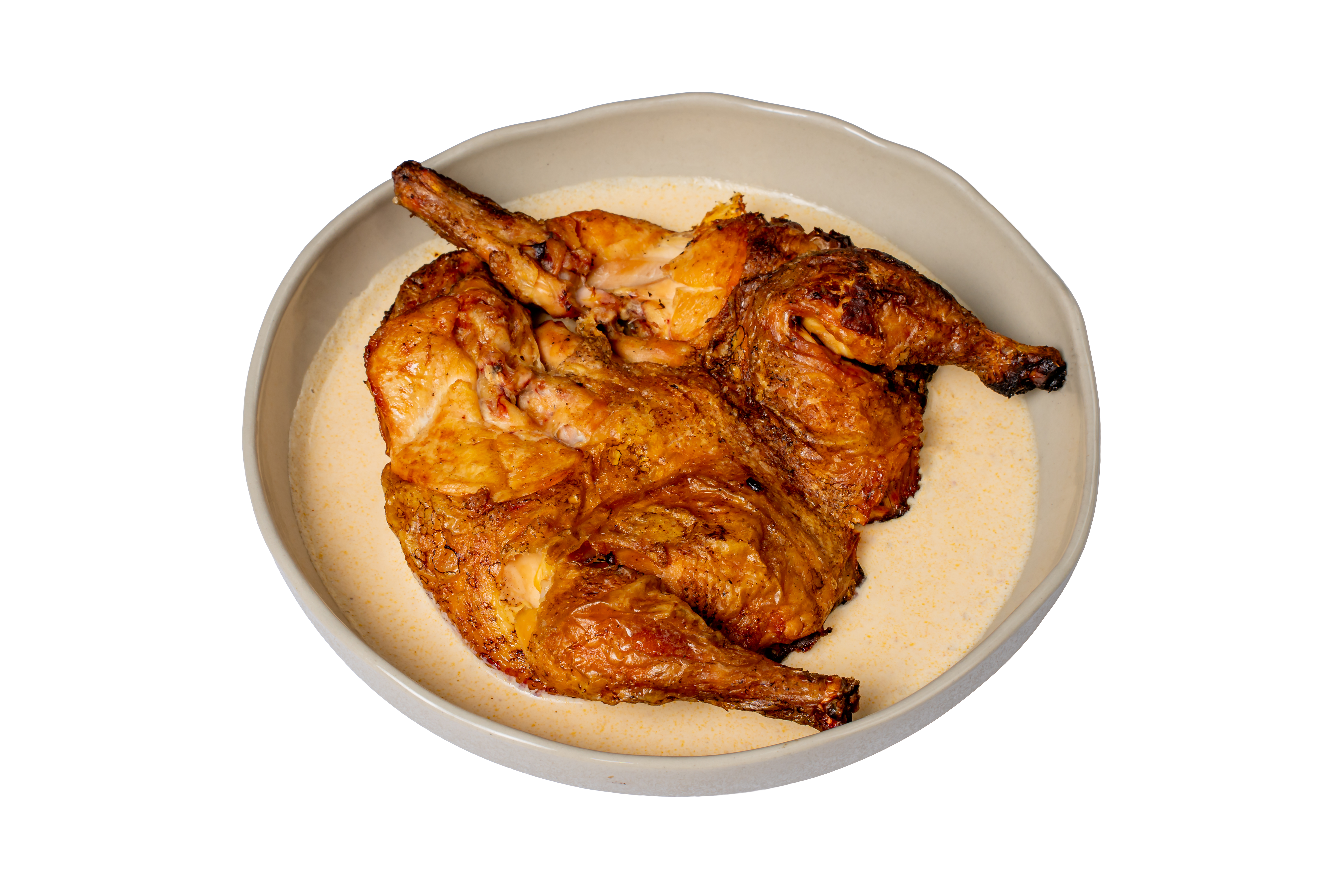 Roasted chicken with garlic sauce, Shkmeruli