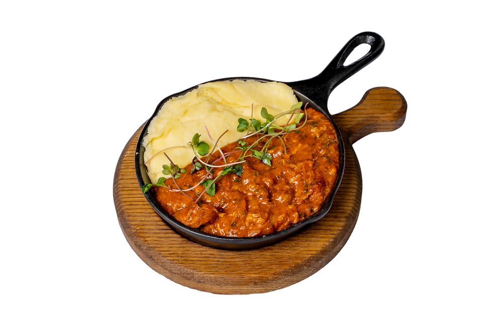 Veal Chakondrili with fried Tashmijabi