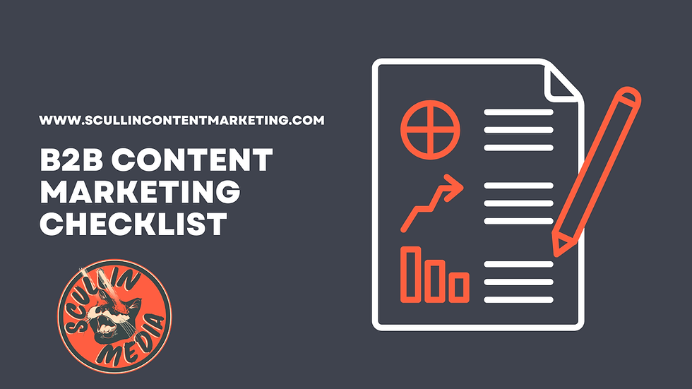 B2B Content Marketing Checklist