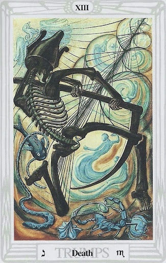 Thoth Tarot / The Death / Aleister Crowley / Tarot Trump XIII