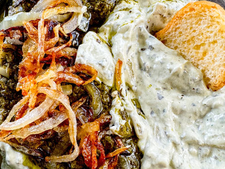 Onion Pesto Dip