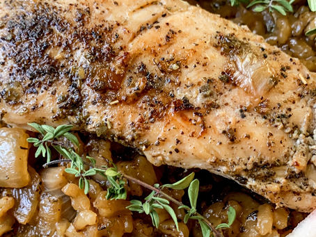 Apple Thyme and Gouda Chicken