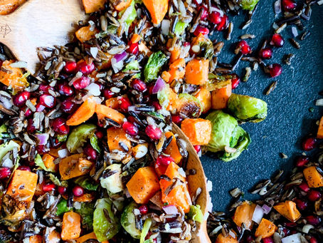 Wild Rice Brussels Sprouts Salad