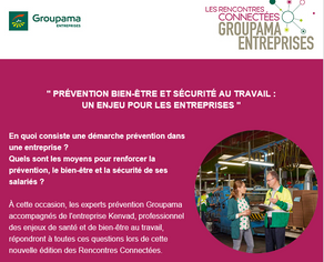 Webinaire prévention bien-être  et sécurité au travail - Replay