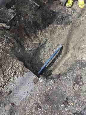 水道バルブ交換 掘削