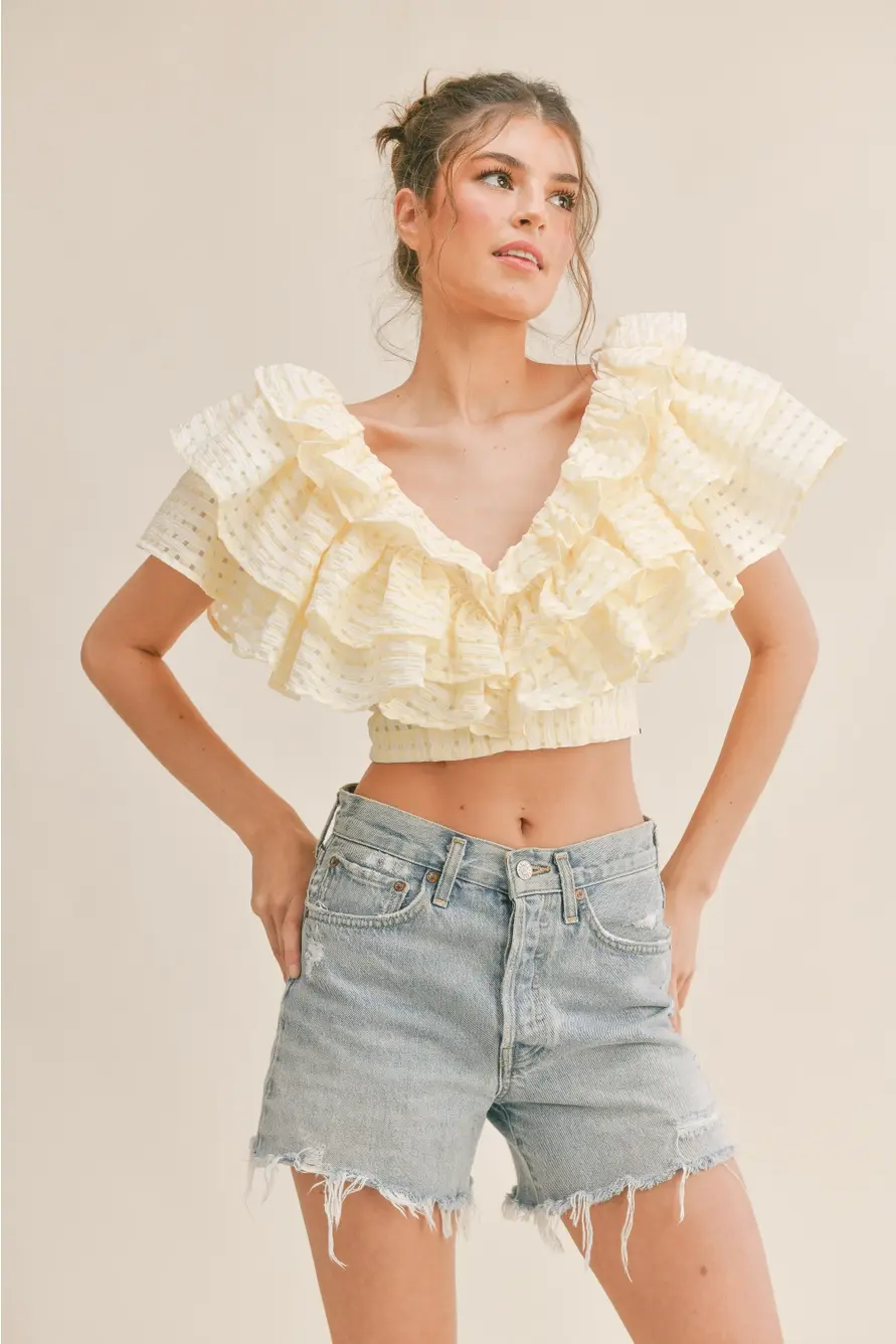 Thumbnail: Talladega Ruffle Crop