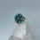 Thumbnail: Floral Snake Eye Turquoise Statement Ring