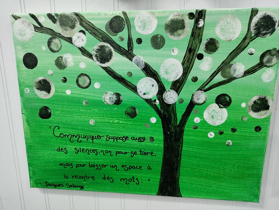 Peintures originales avec éponge