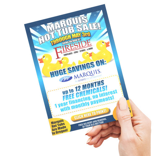 Standard 8.5x11 Flyer promoting a big sale